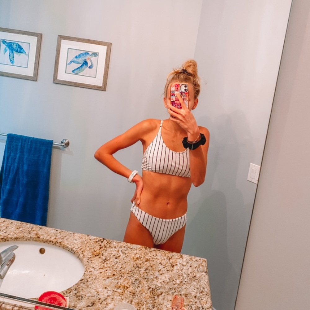 NWOT SHEIN striped bikini